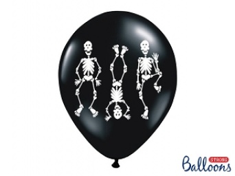 Halloweenské balonky kostlivci